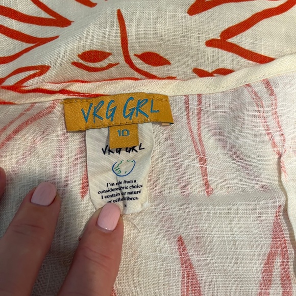 VRG GRL halter style wrap beach dress, size 4 - Picture 3 of 4